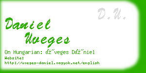 daniel uveges business card